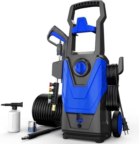AgiiMan Pressure Washer, Power Washer, High Pressure Cleaner for Cars, Patios, Driveways, Blue