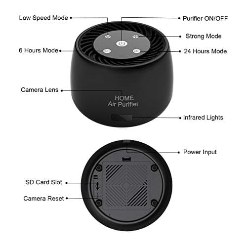 Wireless-WiFi-Security-Mini-Camera, Real 1080P Full HD with Night Vision and Motion Detection Recording, 2-IN-1 Real-time Monitoring for Home/Office, Work with IOS&Android APP(Support 2.4G and 5G) 7
