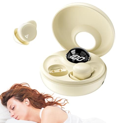 Kinglucky Sleep Headphones for Side Sleeping Earbuds Wireless Bluetooth Ear Buds in Ear Headphone Noise Cancelling Mini Small Ears Canal Earphones for Sleepers Exercise Working Hiking Sports