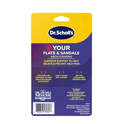 Dr. Scholl's Love Your FLATS & SANDALS Arch Cushions Women Size 6-10, 3 Pair 9