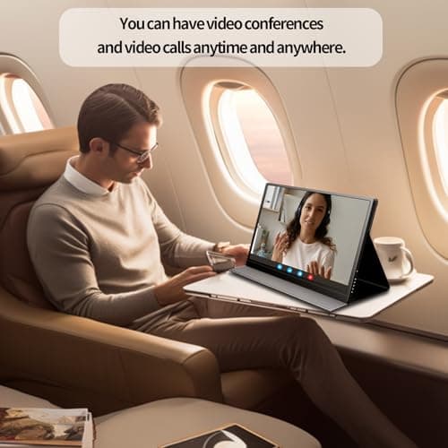 StarXnDa 14''Portable Gaming Monitor 144Hz 2560 * 1600p 2.5K,400Nits 100% sRGB HDR Freesync,Ultra-Slim Travel Monitor for Laptop Plug-Play with USB-C HDMI Magnetic Case 7