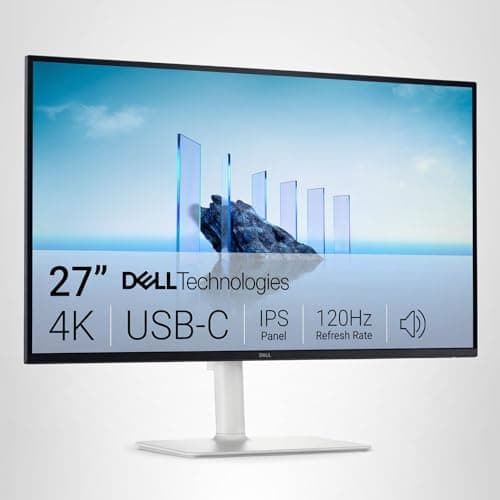 Dell 27 Plus 4K USB-C Monitor - S2725QC - 27-inch 4K (3840 x 2160) 120Hz 16:9 Display, AMD FreeSync Premium, sRGB 99%, Integrated Speakers, 1500:1 Contrast Ratio, Comfortview - Ash White 17