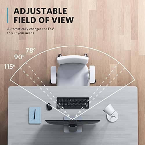 Anker PowerConf C300 Smart Full HD Webcam, AI-Powered Framing & Autofocus, 1080p Webcam with Noise-Cancelling Microphones, Adjustable FoV, HDR, 60 FPS, Low-Light Correction, Zoom Certified (Renewed) 5