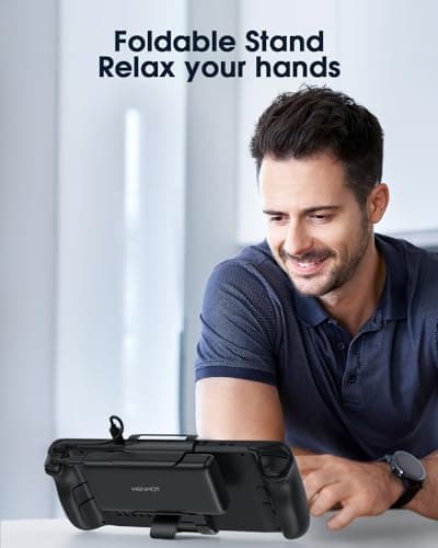 HenHot 65W Power Bank Compatible with Steam Deck/OLED, Laptop Power Bank 20000mAh PD 3.0 Portable Battery Bank with Removable Back Mount, External Battery Pack for MacBook, Dell, Lenovo, Asus 7