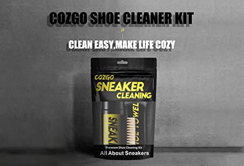 COZGO Shoe Cleaner Kit for Sneaker, Water-Free Foam Sneaker Cleaner 5.3Oz with Shoe Brush and Shoe Cloth,Work on White Shoe,Suede,Boot,Canvas,PU,Fabric,etc 8