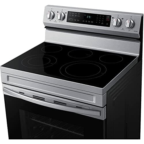 Samsung 6.3 Cu. Ft. Smart Freestanding Electric Range with No Pre-heat Air Fry & Convection, Stainless Steel, NE63A6511SS/AA 8