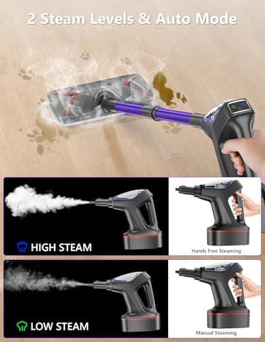 Steam Mop for Floor Cleaning, Heavy Duty All-in-One Steam Cleaner for Home with Detachable Handheld Steamer, for Hardwood, Tile, Walls, Grout, Windows, Furniture and Decks 7