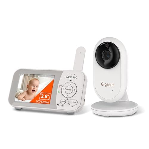 Gigaset Baby Monitor with Camera and Audio - VS280 No WiFi Portable Video Infant Monitor 2.8" Screen, Auto Night Vision, Temperature Alert, 1000ft Range, Ideal for Baby, Elderly, Pet