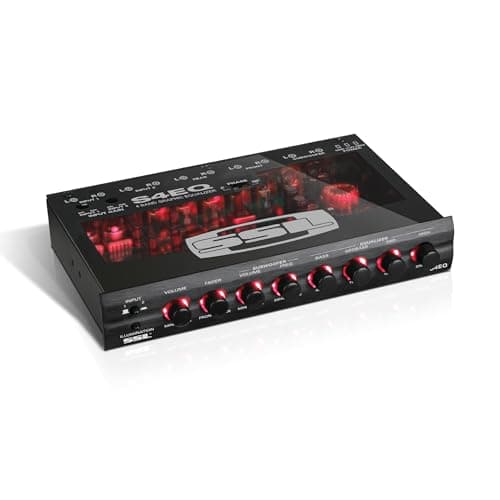 Sound Storm Laboratories S4EQ 4 Band Pre-Amp Car Audio Stereo Equalizer - Gold-Plated Front/Rear and Subwoofer Outputs