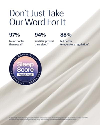 REST® Evercool® Cooling Comforter, King/Cali King, Blanket for Hot Sleepers, All Season Bedding to Keep Cool for Night Sweats, Breathable Lightweight Duvet, 106x90 Inches, Arctic White 5