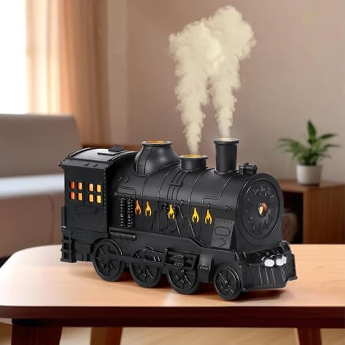 Train Diffusers for Essential Oils,300ml Magic Train Diffuser, Large Room Remote Control Aromatherapy Diffuser, Ultrasonic Cool Mist Humidifier Auto Off for Office Bedroom