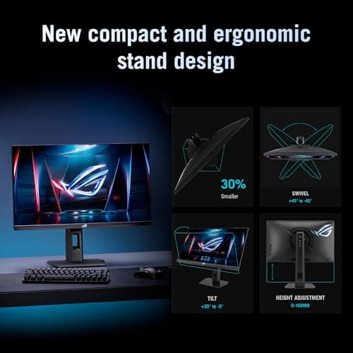 ASUS ROG Strix Ace 24” 1080P Esports Gaming Monitor (XG248QSG) - Full HD, Super TN Panel, 610Hz, 0.1ms, VRR, Low Input Lag, DisplayHDR400, Tripod Socket, HDMI 2.1, 3 yr Warranty 6