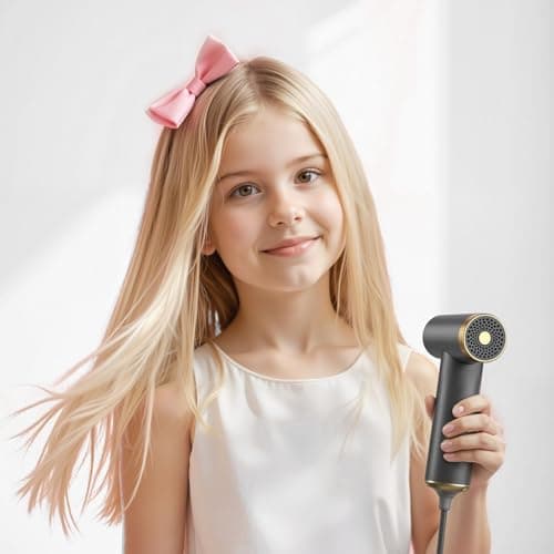 COSHARE Travel Hair Dryer, 110000 RPM High-Speed Brushless Motor, 200g Compact Travel Blow Dryer for Fast Drying, Smart Thermo-Control, Lightweight, Low Noise, Gunmetal 7