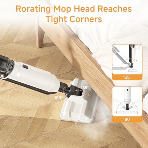 Steam Mop, Multi-Purpose Steam Cleaner for Home Steamer for Floor Cleaning, Floor Steamer Cleaner for Deep Cleaning with Handheld Steamer Mops Accessories, Pet Steam Mop Cleaner for Hardwood, Tile 6