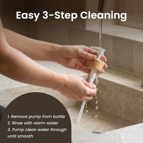 MaisoNovo Glass Dish Soap Dispenser for Kitchen Set of 2-16.9oz Clear Dish and Hand Soap Dispenser Set for Kitchen - Clear Glass Bottles x 2 with White Bamboo Pumps & Tray 12