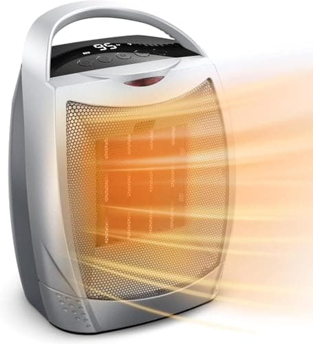 GiveBest Portable Space Heater, 1500W Personal Electric Heater with Timer, 4 Modes Quiet Desk Heater, Overheating & Tip-Over Protection 1s Fast Heating Small Heater for Indoor Use