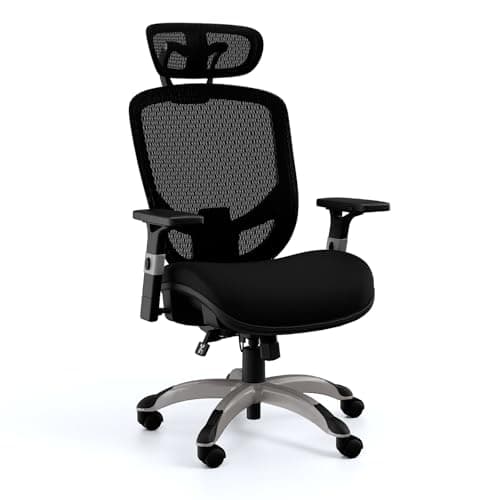 STAPLES Hyken Ergonomic Office Chair | Adjustable Lumbar Support with Breathable Mesh, Swivel Desk Chair for Home Office, Black (XL)
