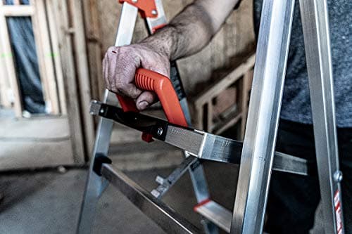 Little Giant Ladders Flip-N-Lite 6 ft Lightweight Step Ladder with Standing Platform, Aluminum, 300 lb Load Capacity, Type 1A Extra Heavy Duty, 10.25 ft Reach Height (15270-001) 13