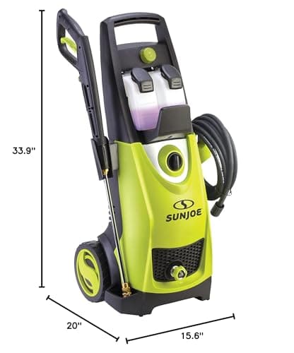 Sun Joe Electric Pressure Power Washer w/ Extension Spray Wand and Hose, 2030 PSI, 1.2 GPM, 14.5-Amp Motor - Heavy-Duty Cleaning Machine for Patios, Decks, Sidewalks & Cars, SPX3000-PK1 11