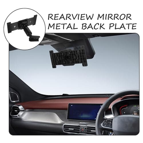 CALLARON 1 Set Dash Cam Mirror Mount Rear View Mirror Back Plate Panel Car Rear View Camera Mount Kit for 5.5" - 12" Rearview Mirror Dash Cams 5