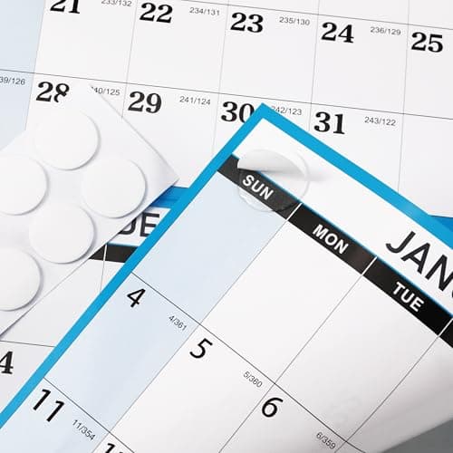 2026 Yearly Wall Calendar - Large Dry Erase Calendar for Wall, 23" x 35", January - December, 12 Months Folded Yearly Calendars 2026 5