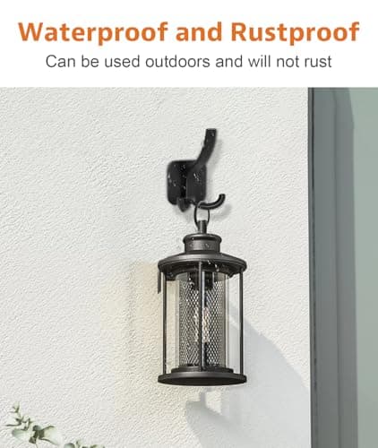 Optish Black Coat Hooks Wall Mount, Wall Hooks for Hanging Heavy Duty, Backpack Hooks for Wall, Metal Towel Hooks for Hat Coat Towel (6Pack, Black) 5