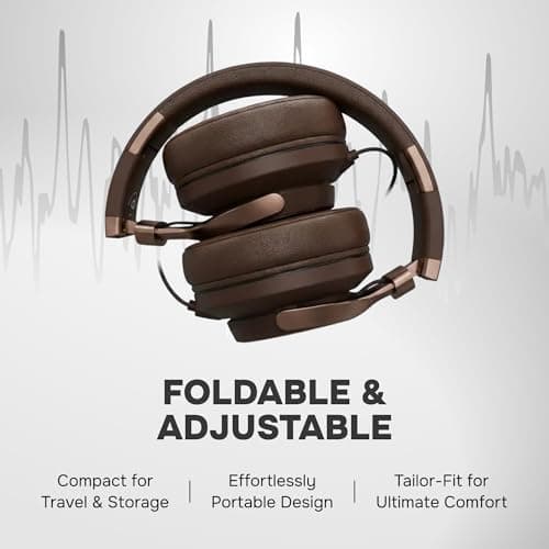 ARTIX Over Ear Headphones Wired with Microphone and Volume Control, Foldable Noise Isolating Headset with Deep Bass for School, Laptop, Computer, Chromebook, Tablet, Travel (3.5mm Jack) 5
