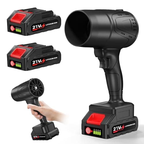 HCRTGAY Leaf Blower Cordless with Battery, 20000RPM 150MPH, 2024 New Model & Portable, 21V*2 Pcs Li-ion Battery, Patio Cleaning, Lawn Care, Blowing Leaves and Dust, etc.