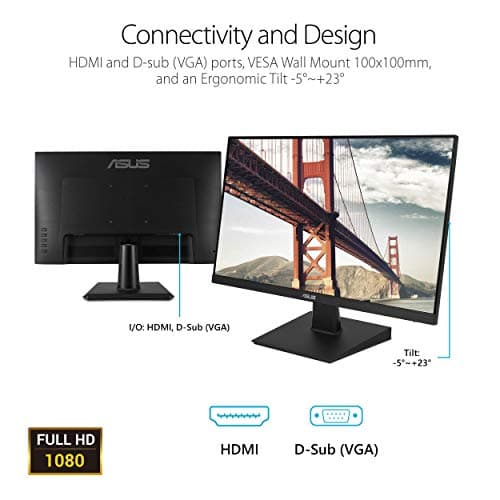 ASUS VA27EHE Eye Care Monitor Full HD,Black,27" Frameless (Renewed) 7