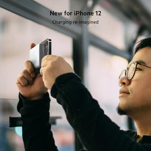 Belkin Portable Charger, MagSafe Charger Wireless Power Bank - 7.5W Wireless Charger - Portable Magnetic Battery Pack - iPhone 16, 15, 14, 13, Plus, Pro, Max, AirPods, Google Pixel 10, etc. - White 9