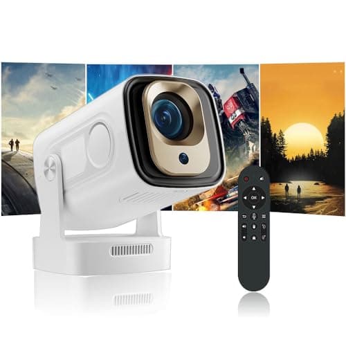 Auto Focus Mini Projector with Native 1080P Support, Portable Projector with Wifi and Bluetooth, Outdoor Projector Built in Apps, Smart Projector 260 ANSI, HY310 Pro/HY260 Pro Movie Projector