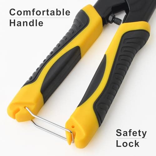 Gunpla Mini Bolt Cutter 8-inch/210mm Heavy Duty Spring Loaded with Non-Slip Rubber Handle Wire Cable Bolts Cutters, Clipper Snips Stainless Steel Tool for Padlock Chain Wires Mesh Screw Fence Rivets 6