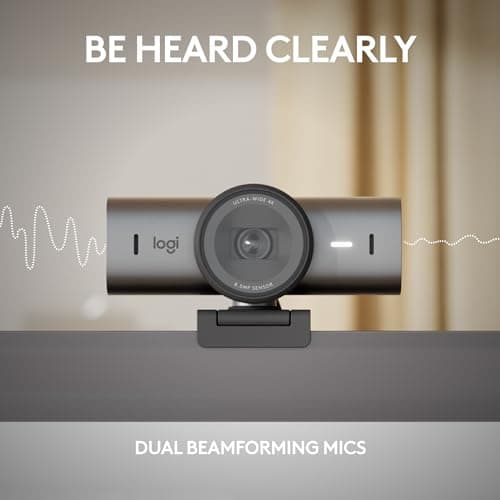 Logitech MX Brio 705 for Business 4K Webcam with Auto Light Correction, Ultra HD, Framing, Show Mode, USB-C, Works with Microsoft Teams, Zoom, Google Meet - Graphite 8