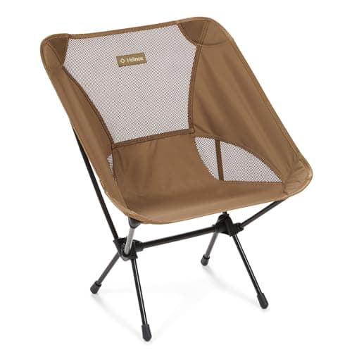 Helinox Chair One Original Lightweight Compact Collapsible Camping Chair Coyote tan, 2.1lbs Outdoor Chairs, Camping Chairs for Adult,Portable Chairs for Outside, Backpacking, Picnic, Adventures