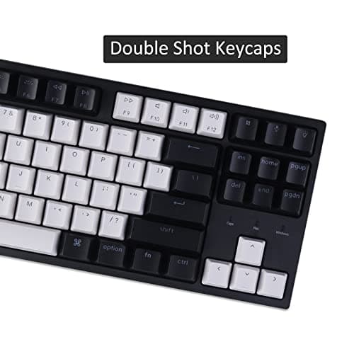 Keychron C1 87 Keys Wired Mechanical Keyboard for Mac Windows, 80% Layout Tenkeyless Gateron G Pro Red Switch White LED Backlit Double-Shot ABS Keycaps, USB-C Gaming Keyboard for Gamer/Typists/Office 9