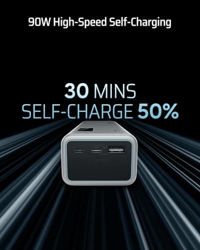CUKTECH 15 Power Bank 20000mAh, 100W USB C Portable Laptop Charger, 3-Port PD 3.0 Fast Charging Battery Pack, Compatible with iPhone 16/15/14/13, Samsung, MacBook, Dell, Steam Deck and More 6