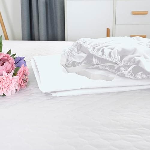 Elegant Comfort 1500 Premium Hotel Quality 18-24 Inches Deep - Extra Deep Pocket Single Fitted Sheet for High Mattress, Luxury and Softest, Smart Pocket - Wrinkle Free, King, White 5