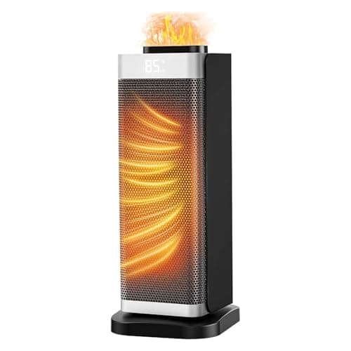 Space Heaters for Indoor Use, Staholz Portable Space Heater with Humidifier/Ambient Light, Family-Safe Electric Heaters with Thermostat,12H Timer,70° Oscillation,Ultra-Quiet for Home Office(SL)