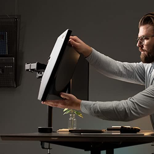 VIVO Full Motion Dual Monitor Desk Mount Clamp Stand VESA, Double Center Arm Joint, Holds 2 Screens up to 34 inches, STAND-V102D 8