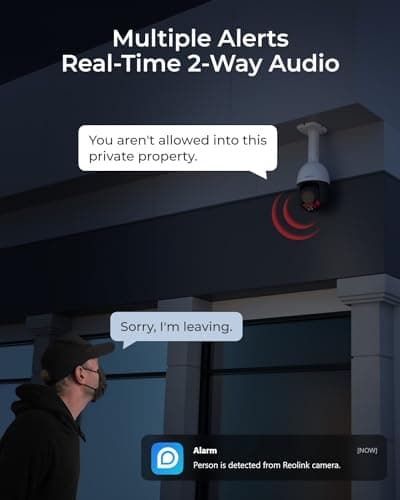 REOLINK RLC-823S2, Smart 4K/8MP UHD PTZ Dome Security Camera with Cutting-Edge 16X Optical Zoom and 3D Zoom, Spotlights Color Night Vision, Person/Vehicle/Animal Detection, 2 Way Talk, 24/7 Recording 7