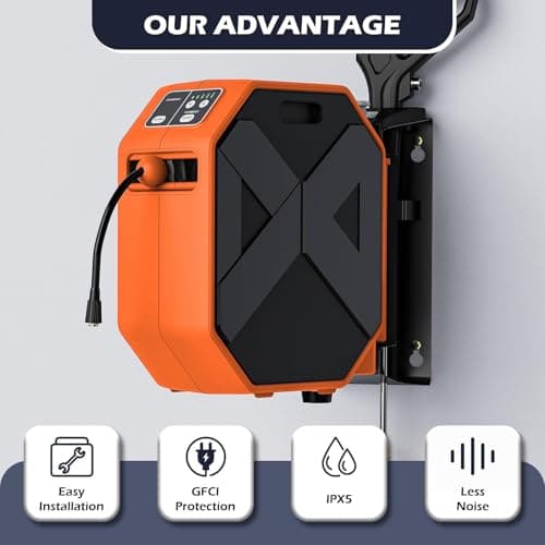 WISSIPRO Electric Wall Mounted Power Washer -5500 PSI 3.5 GPM Adjustable Pressure Washer 2