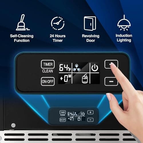 Kismile Commercial Built-in Ice Maker Machine,80Lbs/Day,Under Counter Ice Cube Maker with Drain Pump & 24H Timer,Reversible Door,Built-in Freestanding Ice Maker for Home & Office(Silver) 3