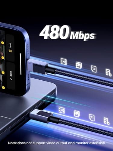 UGREEN Power Bank 25,000mAh 145W Laptop Portable Charger Bundle with USB C Cable 100W, USB C to USB C Cable Fast Charging Compatible with iPhone 15/15 Pro/15 Pro Max 8