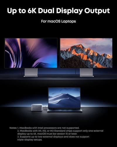 Anker Prime TB5 Docking Station, 14-in-1 Thunderbolt 5 Dock with 120Gbps Max Transfer, Thunderbolt Dock with 140W Max Charging, Cooling System, Up to 8K, Dual Display for TBT 5/4 Laptops 6