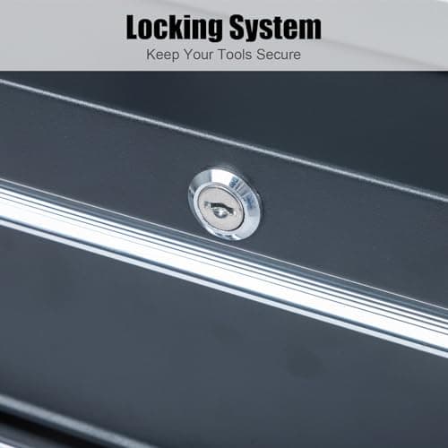 Winado 4-Drawer Tool Chest with Wheels & Lock & Key, Heavy Duty Cart Rolling Tool Box on Wheels, Metal Storage Cabinet, Rolling Tool Cart with Drawers for Garage, Warehouse & Repair Shop 5