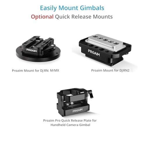 Proaim 7' Wave-2 Jib Crane for Camera, Gimbals & Pan Tilt Heads. for 75mm/100mm Fluid Heads. Payload up to 25kg / 55lb. Telescopic Design. 360° Panning Range (P-WV-2) 8