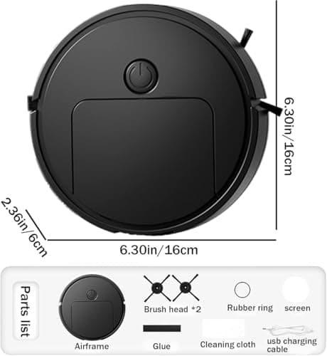 Robot Vacuum and Mop Combo,Robot Vacuum Cleaner with Wireless, Strong Suction, Easy to use, Robot Vacuum Cleaner Ultra-Thin, Very Suitable for Hard Floors, pet Hair, Low Pile Carpet 8