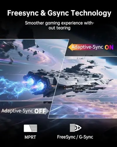 KTC 27 Inch Dual Mode Mini LED Monitor - 4K UHD at 160Hz & 1080P FHD 320Hz Gaming Monitor, 65W Type-C Port, HDR1400 Fast IPS Panel, Adaptive-Sync, HDMI 2.1 & DP 1.4, Height Adjustment, VESA Wall Mount 6