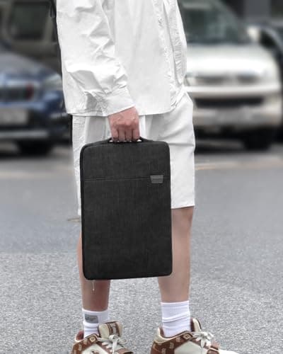 15.6/16.1-inch Portable Monitor Case with Acessories Storage, Sleeve for Most 15.6/16.1" Portable Monitors, Compatible with KYY ARZOPA VILVA MNN ForHelp KEFEYA, (Black) 7