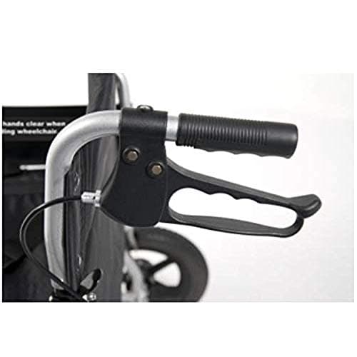 Everest & Jennings Bariatric Transport Wheelchair – Extra-Wide Folding Transit Chair with 24” Seat for Adults & Seniors 10